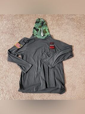 Nike UGA Georgia Bulldogs military appreciation hooded shirt